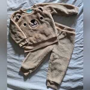 Adorable Bear Fleece Toddler Set